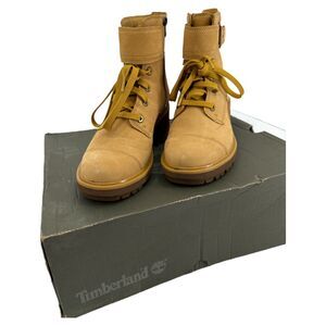New Timberland womans lace up boots Kori Park Buckle size 7 heeled booties